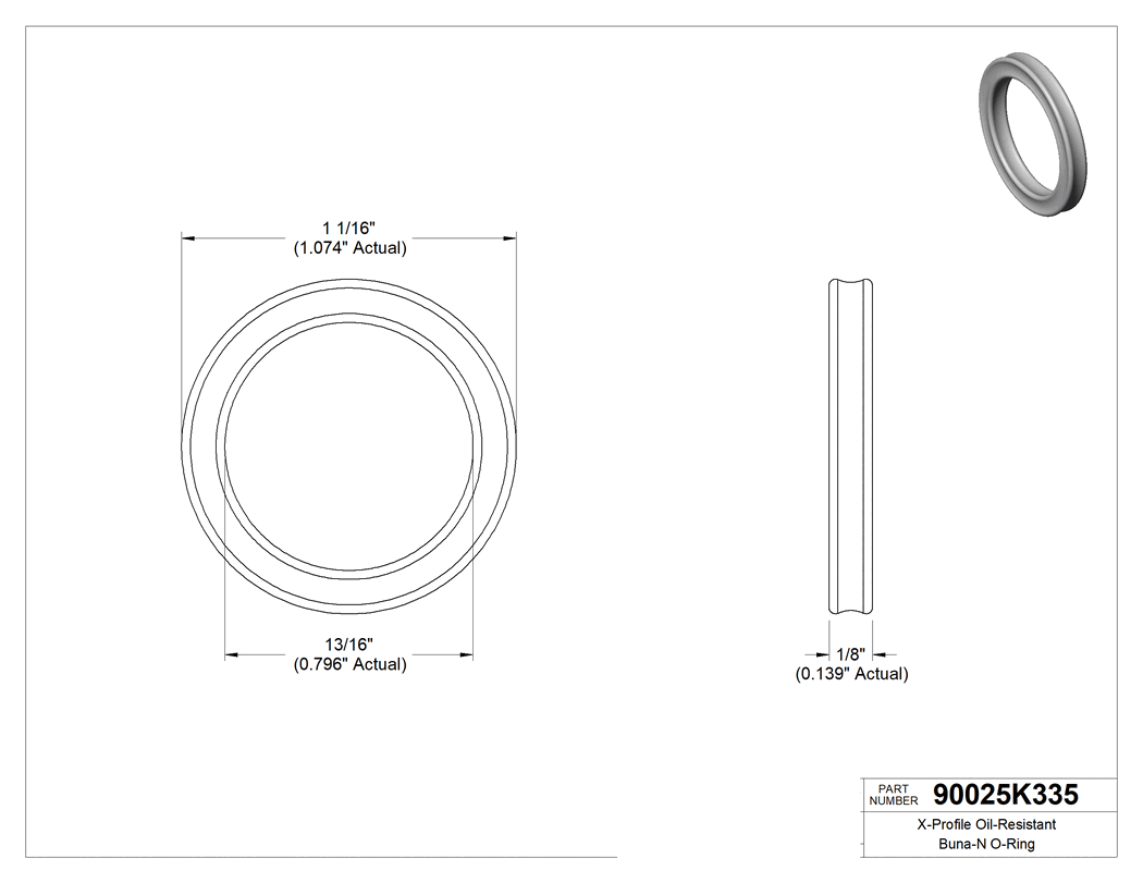 Technical drawing - 90025K335